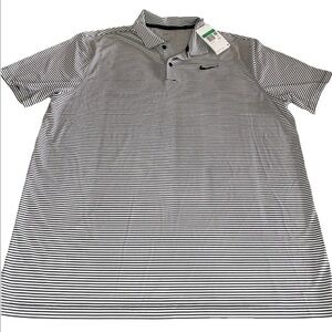 NWT Nike Dri-Fit Core Golf Polo Stripe Black White 
FZ5647-101